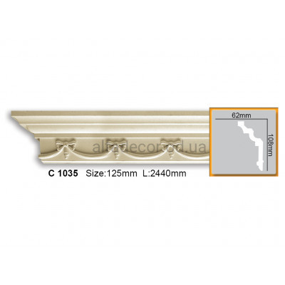 Карниз Gaudi Decor C 1035 (2.44м) купить в Одессе