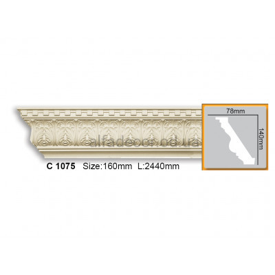 Карниз Gaudi Decor C 1075 (2.44м) купити в Одесі