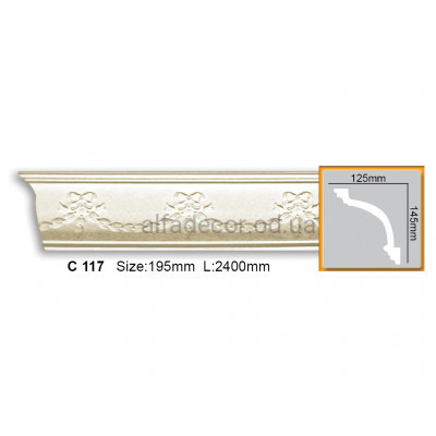 Карниз Gaudi Decor C 117 (2.44м) купить в Одессе