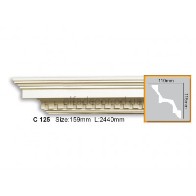 Карниз Gaudi Decor C 125 (2.44м) купить в Одессе