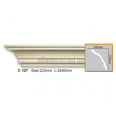 Карниз Gaudi Decor C 127 (2.44м) купити в Одесі