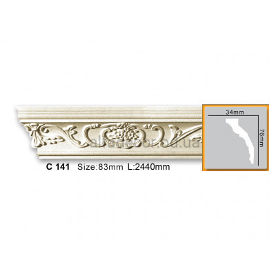 Карниз Gaudi Decor C 141 (2.44м) купить в Одессе