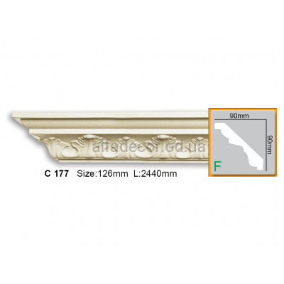 Карниз Gaudi Decor C 177 (2.44м) купити в Одесі