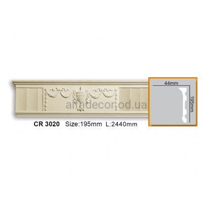 Молдинг Gaudi Decor CR 3020 (2.44м) купити в Одесі