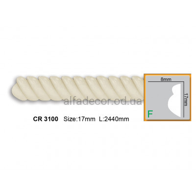 Молдинг Gaudi Decor CR 3100 (2.44м) купити в Одесі