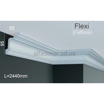 Карниз поліуретановий гнучкий Gaudi Decor P 2048 Flexi (2.44м) купити в Одесі