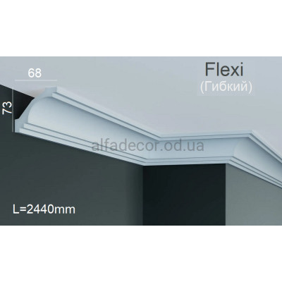 Карниз полиуретановый гибкий Gaudi Decor P 207 Flexi (2.44м) купить в Одессе
