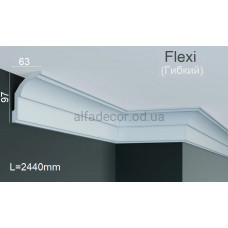 Карниз поліуретановий гнучкий Gaudi Decor P 2072 Flexi (2.44м)