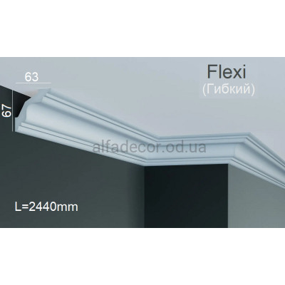 Карниз полиуретановый гибкий Gaudi Decor P 214 Flexi (2.44м) купить в Одессе