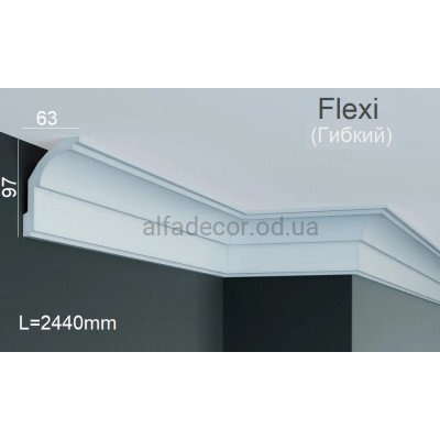 Карниз полиуретановый гибкий Gaudi Decor P 2072 Flexi (2.44м) купить в Одессе