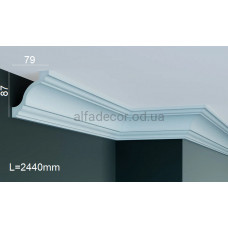 Карниз полиуретановый потолочный Gaudi Decor P 135 (2.44м)