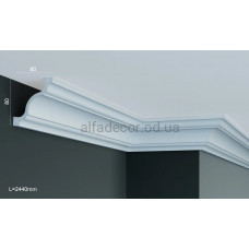Карниз полиуретановый потолочный Gaudi Decor P 2001 (2.44м)