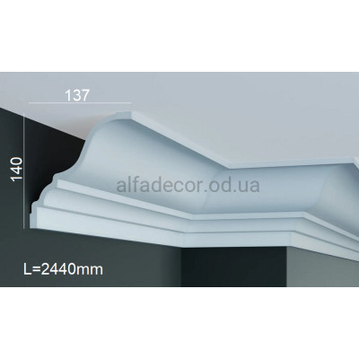 Карниз полиуретановый потолочный Gaudi Decor P 2011 (2.44м) купить в Одессе