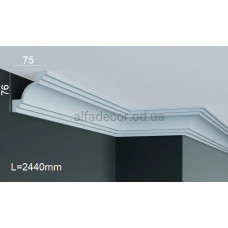 Карниз поліуретановий стельовий Gaudi Decor P 203 (2.44м)