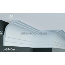 Карниз полиуретановый потолочный Gaudi Decor P 880 (2.44м)