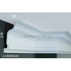 Карниз поліуретановий стельовий Gaudi Decor P 132 (2.44м)