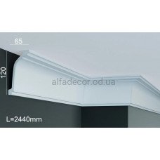 Карниз полиуретановый потолочный Gaudi Decor P 136 (2.44м)