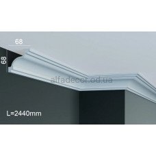 Карниз поліуретановий стельовий Gaudi Decor P 208 (2.44м) Карниз поліуретановий стельовий Gaudi Decor P 208 (2.44м)
