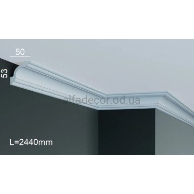 Карниз полиуретановый потолочный Gaudi Decor P 210 (2.44м) купить в Одессе