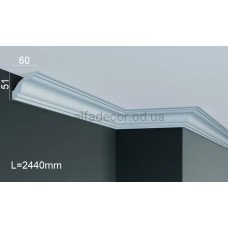 Карниз поліуретановий стельовий Gaudi Decor P 220 (2.44м) Карниз поліуретановий стельовий Gaudi Decor P 220 (2.44м)
