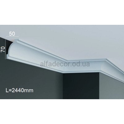 Карниз полиуретановый потолочный Gaudi Decor P 221 (2.44м) купить в Одессе