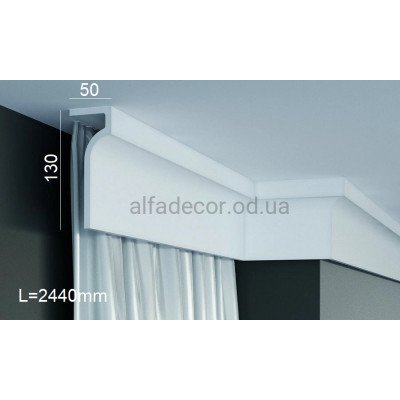 Карниз шторный полиуретановый Gaudi Decor P 891 (2.44м) купить в Одессе