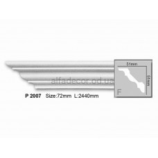 Карниз полиуретановый потолочный Gaudi Decor P 2007 (2.44м)