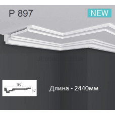 Карниз(молдинг) поліуретановий Gaudi Decor P 897 (2.44м)