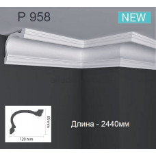 Карниз(плінтус) поліуретановий стельовий Gaudi Decor P 958 (2.44м) Карниз(плінтус) поліуретановий стельовий Gaudi Decor P 958 (2.44м)