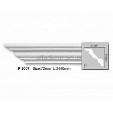 Карниз полиуретановый потолочный Gaudi Decor P 2007 (2.44м)