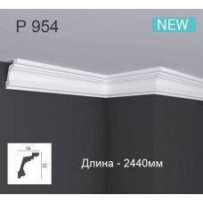 Карниз(плінтус) поліуретановий стельовий Gaudi Decor P 954 (2.44м) Карниз(плінтус) поліуретановий стельовий Gaudi Decor P 954 (2.44м)