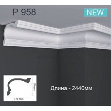 Карниз(плінтус) поліуретановий стельовий Gaudi Decor P 958 (2.44м) Карниз(плінтус) поліуретановий стельовий Gaudi Decor P 958 (2.44м)