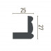 Карниз(молдинг) поліуретановий кутовий Gaudi Decor P 2012 (2.44м) купити в Одесі