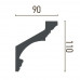 Карниз поліуретановий стельовий Gaudi Decor P 2032 (2.44м) купити в Одесі
