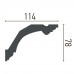 Карниз полиуретановый гибкий Gaudi Decor P 232 Flexi (2.44м) купить в Одессе