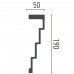 Карниз(молдинг) гибкий Caudi Decor P 886 Flexi (2.44м) купить в Одессе