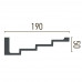 Карниз(молдинг) гибкий Caudi Decor P 886 Flexi (2.44м) купить в Одессе