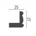 Карниз(молдинг) полиуретановый угловой Gaudi Decor P 2012 (2.44м) купить в Одессе