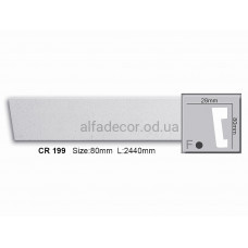 Молдинг полиуретановый гладкий Gaudi Decor CR 199 (2.44м)