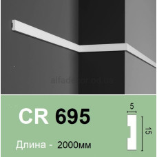 Молдинг(плинтус) полиуретановый Gaudi Decor CR 695 (2.00м)