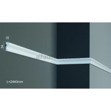 Молдинг поліуретановий гладкий Gaudi Decor CR 3063 (2.44м)