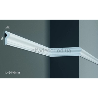 Молдинг полиуретановый гладкий Gaudi Decor CR 689 (2.44м) купить в Одессе