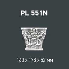 Капітель пілястри Gaudi Decor PL 551N