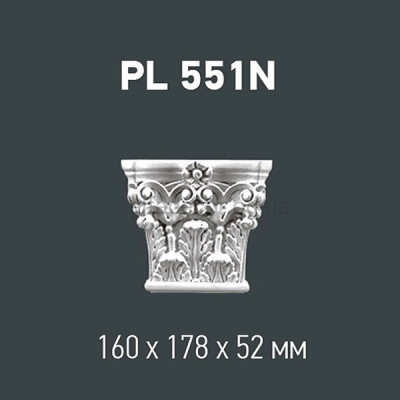 Капітель пілястри Gaudi Decor PL 551N купити в Одесі