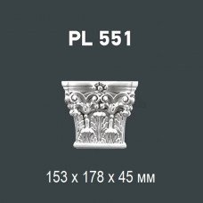 Капітель пілястри Gaudi Decor PL 551