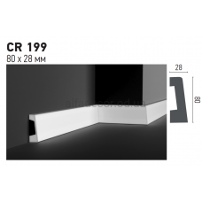 Плінтус поліуретановий Gaudi Decor CR 199 (2.44м)