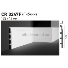 Плинтус полиуретановый гибкий Gaudi Decor CR 3247 Flexi (2.44м)