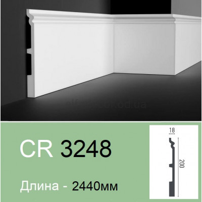 Плінтус поліуретановий Gaudi Decor CR 3248 (2.44м) купити в Одесі