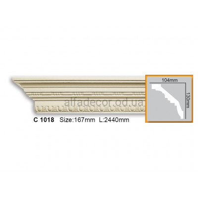 Карниз Gaudi Decor C 1018 (2.44м) купити в Одесі