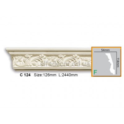 Карниз Gaudi Decor C 124 (2.44м) купити в Одесі